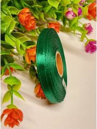 Атласна стрічка/0.6мм/23 метри/ смарагд