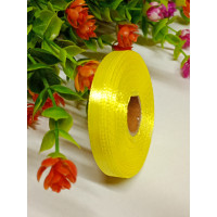 Атласна стрічка/0.6 мм/23 метри/ лимонний