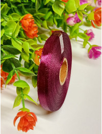 Атласна стрічка/0.6 мм/23 метри/сливовий