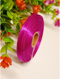 Атласна стрічка/0.6 мм/23 метри/ Фуксія