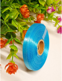 Атласная лента/ 0.6мм/ 23 метра/ лазурный