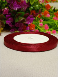 Атласна стрічка/0.6мм/23 метри/ темно-вишневий