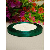 Атласна стрічка/0.6мм/23 метри/ смарагд