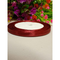 Атласная лента/ 0.6мм/ 23 метра/ бордо