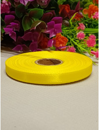 Атласна стрічка/0.6мм/23 метри/ жовтий 2