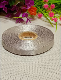 Атласна стрічка/0.6мм/23 метри/сірий