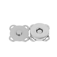 Кнопка магнітна пришивна/14мм/сріб