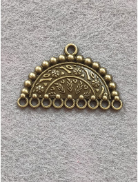 Коннектор/  27×40 мм / металл/бронза