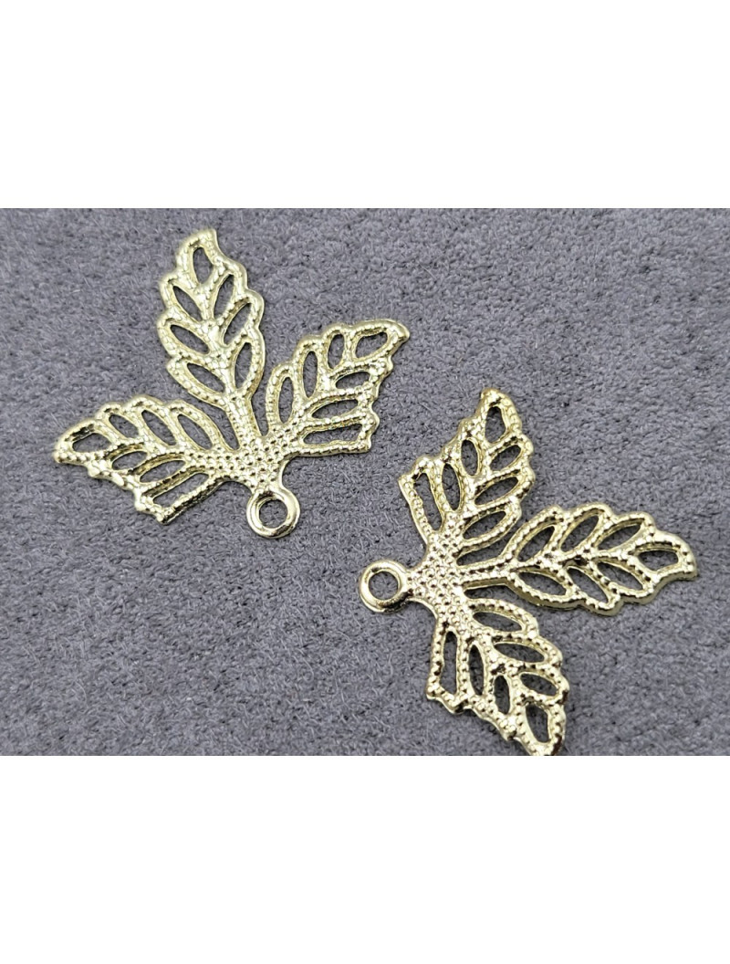 Конектор 23*26 мм 1 шт. колір світле лимонне золото