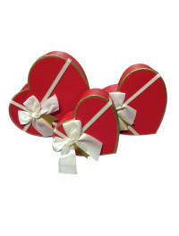 Набір коробок "серце"/червоний/3 в 1