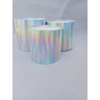 Подарочные коробки без крышки / набор 3 шт / серебро хамелеон глянец