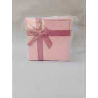 Подарункові коробки квадратні/набір 3 шт./рожевий