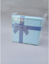 Подарункові коробки квадратні/набір 3 шт./блакитний
