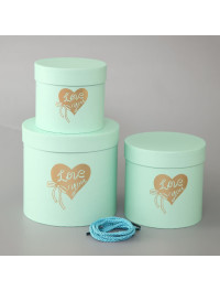 Коробка цилиндр/ 3 в 1 / ментол