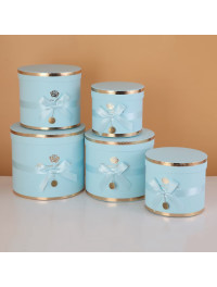 Коробка циліндр/5 в 1/блакитний