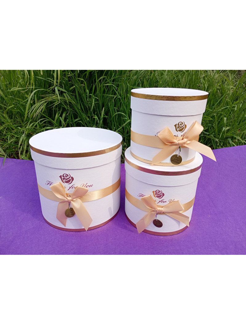 Коробка циліндр/3 в 1/білий