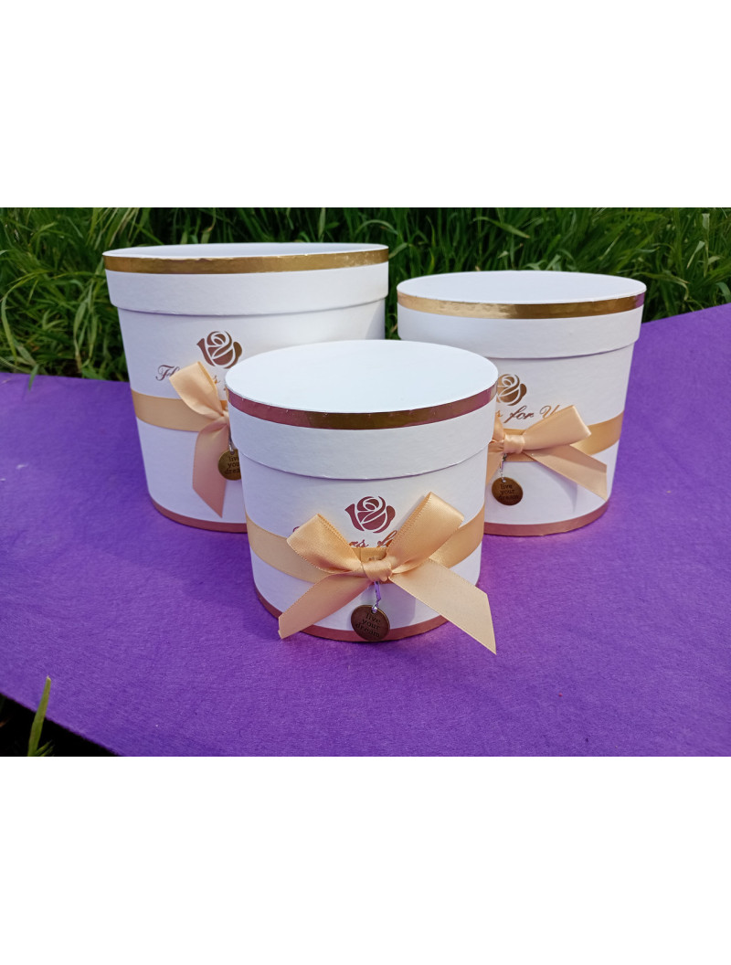 Коробка циліндр/3 в 1/білий