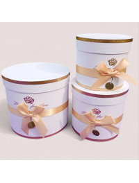 Коробка циліндр/3 в 1/білий