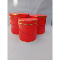 Подарункові коробки/набір 3 шт./червоний