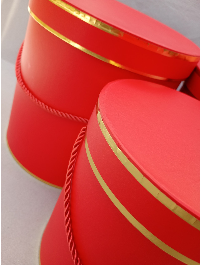 Подарункові коробки/набір 3 шт./червоний