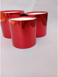 Подарункові коробки без кришки/набір 3 шт./червоний глянець