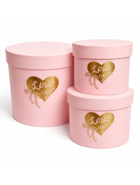 Набір коробок/3 в 1/ персиковий