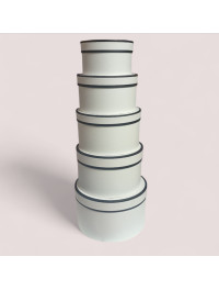 Набір подарункових коробок/5 шт./біла