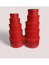 Набір подарункових коробок/10 штук/червоний