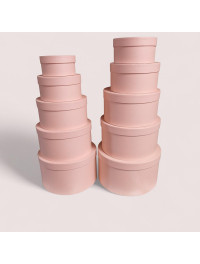 Набір подарункових коробок/10 штук/Блідо-рожевий