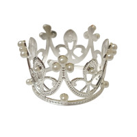 Корона металева/ діаметр 5 см/ Висота 4 см/сріб