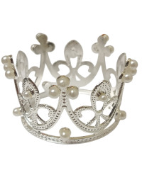 Корона металева/ діаметр 5 см/ Висота 4 см/сріб