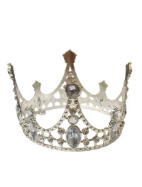 Корона металева/ діаметр 8 см/ Висота 5,5 см/сріб