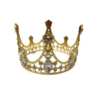 Корона металлическая/ диаметр 8  см / Высота 5,5 см / золото