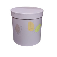 Подарочная коробка/ бузковый / Диаметр 15 см / S