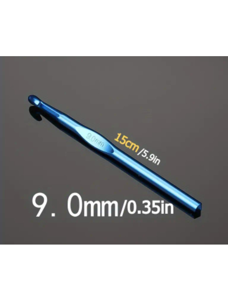 Крючок для вязания металлический. #9