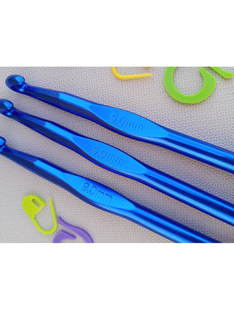 Крючок для вязания металлический. #9