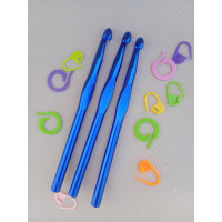 Крючок для вязания металлический. #9