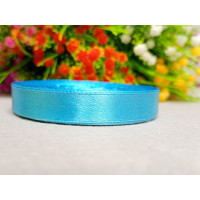 Атласная лента/ 1,2 см / 23 метра/  лазурный