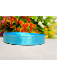 Атласна стрічка/1,2 см/23 метри/ лазурний