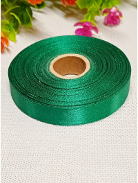 Атласна стрічка/1,2 см/23 метри/ смарагд