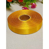 Атласна стрічка/1,2 см/23 метри/ золото