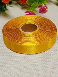 Атласна стрічка/1,2 см/23 метри/ золото