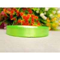 Атласна стрічка/1,2 см/23 метри/ салатовий