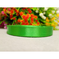 Атласная лента/ 1,2 см/ 23 метра/  зелёный