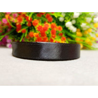 Атласна стрічка/1,2 см/23 метри/чорний