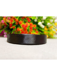 Атласна стрічка/1,2 см/23 метри/чорний