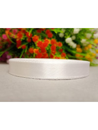 Атласна стрічка/1,2 см/23 метри/білий