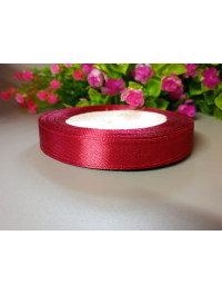 Атласна стрічка/1,2 см/23 метри/Вишневий