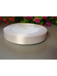 Атласна стрічка/1,2 см/23 метри/айворі