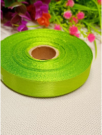 Атласна стрічка/1,2 см/23 метри/фісташковий